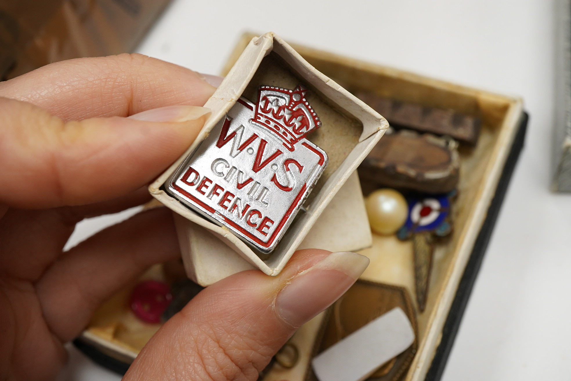 A quantity of assorted mainly costume jewellery, including paste brooch, facetted jet bead necklace, enamelled earrings, wrist watches, compact, lighters, etc.